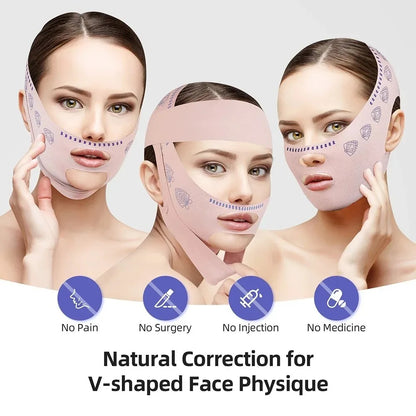 Dermova™ Face Slimming Bandage – Sculpt Your Way to a Sleeker V-Line ✨
