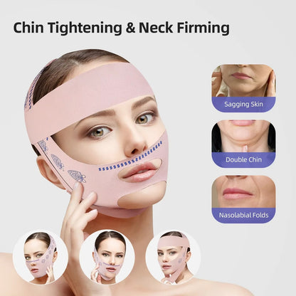 Dermova™ Face Slimming Bandage – Sculpt Your Way to a Sleeker V-Line ✨
