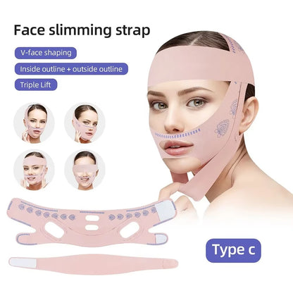 Dermova™ Face Slimming Bandage – Sculpt Your Way to a Sleeker V-Line ✨